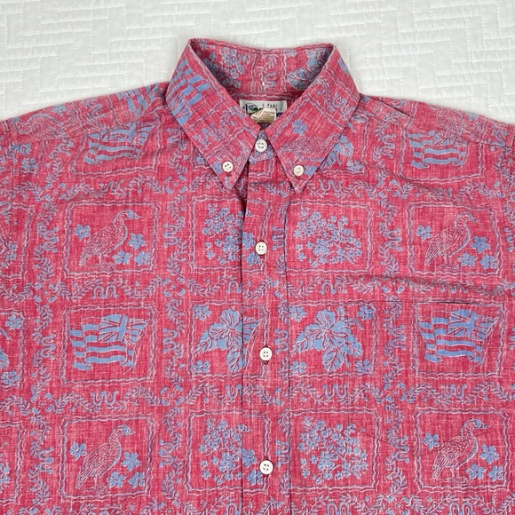 reyn spooner Other - Reyn Spooner Vintage Lahaina Sailor Shirt Men's M Hawaiian Aloha 100% Cotton VTG